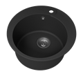 ARTEMIDA - 51 см Мойка кухонная кварц.композит. круглая.(блок 45) антрацит ART-51-01