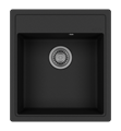 IMPERIAL - 46 см Мойка кухонная кварц.композит. прямоуг.(блок 45) антрацит IMP-46х51-01
