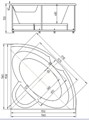 Поларис-2 пустая с фр.экр. (вклеенный каркас) 1550/1550мм POL2-0000041