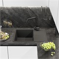 TITAN - 65 см Мойка кухонная кварц.композит. прямоуг.(блок 50) антрацит TIT-65х51-01