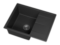 TITAN - 65 см Мойка кухонная кварц.композит. прямоуг.(блок 50) антрацит TIT-65х51-01