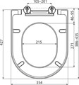 Сиденье для унитаза Uni Chrome 02A белое X01549