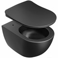 Сиденье для унитаза Uni  Chrome Flat ЧЕРНОЕ X01795
