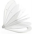 Сиденье для унитаза Uni  Chrome Slim белое X01550