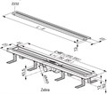 Душевой канал OZP RAVAK Zebra 750 - plastic X01433