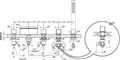Смеситель для ванны врезной WF 025.00 X070060