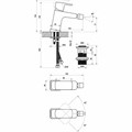 Смеситель для биде TD F 055.20 черный X070155