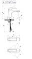 Смеситель для умывальника без донного клапана Flat black FL 014.20 X070173
