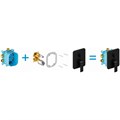 Смеситель настенный с переключателем FL 065.20 для R-box черный X070179