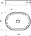 Умывальник MOON 2 без перелива XJN01300002