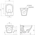 Унитаз подвесной CLASSIC RimOFF (безободковый) белый X01671