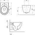 Унитаз подвесной Uni Chrome RimOFF (безободковый) ЧЕРНЫЙ X01794