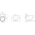 Унитаз подвесной VITA RimOFF (безободковый) белый X01860