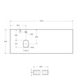 Столешница из МДФ BelBagno EK-120-AS-BL-L Bianco Lucido EK-120-AS-BL-L