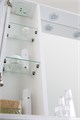 MARINO Шкаф зеркальный подвесной с одной расп. дверцей с доводчиками, LED 2x4W, правост., Bianco Lucido, 600х150х750, MARINO-SPC-600/750-1A-BL-P-R MARINO-SPC-600/750-1A-BL-P-R