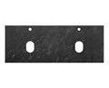 Столешница из керамогранита с двумя отверстиями под раковину и с двумя отверстиями под смеситель 1204x462 KEP-120-2-MNO Marmo Nero Opaco KEP-120-2-MNO