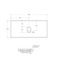 Столешница из керамогранита BelBagno KEP-100-MCO-W0 Marmo Crema Opaco KEP-100-MCO-W0