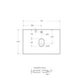 Столешница из керамогранита BelBagno KEP-70-CESTR Cemento Struttura KEP-70-CESTR