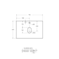 Столешница из керамогранита BelBagno KEP-70-CESTR Cemento Struttura KEP-70-CESTR