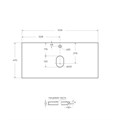 Столешница из керамогранита BelBagno KEP-100-BO Bianco Opaco KEP-100-BO