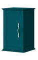 Шкафчик подвесной с одной распашной дверцей, реверсивный CEZARES TIFFANY 54962 Blu Petrolio 54962, TIFFANY