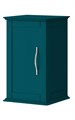 Шкафчик подвесной с одной распашной дверцей, реверсивный CEZARES TIFFANY 54962 Blu Petrolio 54962, TIFFANY