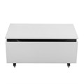 SLIDER Тумба с одним выкатным ящиком, Bianco Opaco, 796x476x300, SLIDER-800-1C-PI-BO SLIDER-800-1C-PI-BO