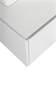 Тумба со столешницей подвесная и нижней тумбой CEZARES SLIDER 100 Bianco Opaco, столешница SLD-100/48-BO SLIDER-1000-1C-SO-BO;SLIDER-1000-1C-PI-BO;SLD-100/48-BO