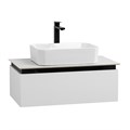 Тумба со столешницей подвесная CEZARES SLIDER 80 Bianco Opaco, столешница SLD-80/48-BO SLIDER-800-1C-SO-BO;SLD-80/48-BO