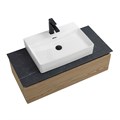 Тумба со столешницей подвесная CEZARES SLIDER 100 Дуб тангент, столешница SLD-100/48-MNO SLIDER-1000-1C-SO-RT-P;SLD-100/48-MNO