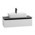 Тумба со столешницей подвесная CEZARES SLIDER 100 Bianco Opaco, столешница SLD-100/48-MNO SLIDER-1000-1C-SO-BO;SLD-100/48-MNO