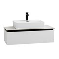 Тумба со столешницей подвесная CEZARES SLIDER 100 Bianco Opaco, столешница SLD-100/48-BO SLIDER-1000-1C-SO-BO;SLD-100/48-BO