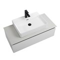 Тумба со столешницей подвесная CEZARES SLIDER 100 Bianco Opaco, столешница SLD-100/48-BO SLIDER-1000-1C-SO-BO;SLD-100/48-BO