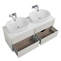 Тумба со столешницей подвесная CEZARES BELLAGIO 140 Bianco Opaco 54714;50179;50187