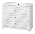 Ларго -100 Тумба напольная белая матовая с 3 ящ. П-Лар-07100-01-3Я Ларго -100 Тумба напольная белая матовая с 3 ящ. П-Лар-07100-01-3Я