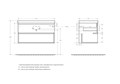 Столешница из керамогранита 900x460 KEP-90-MCO Marmo Crema Opaco KEP-90-MCO