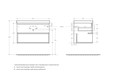 Столешница из керамогранита 800x460 KEP-80-MCO Marmo Crema Opaco KEP-80-MCO