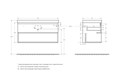 Столешница из керамогранита 1000x460 KEP-100-MCO Marmo Crema Opaco KEP-100-MCO