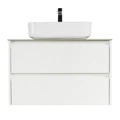 Тумба со столешницей и накладной раковиной подвесная BelBagno KRAFT 80 Bianco Opaco KRAFT-800-2C-SO-BO;KEP-80-MCO