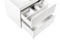 Тумба со столешницей и накладной раковиной подвесная BelBagno KRAFT 70 Bianco Opaco KRAFT-700-2C-SO-BO;KEP-70-BO