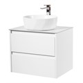 Тумба со столешницей подвесная BelBagno KRAFT 60 Bianco Opaco KRAFT-600-2C-SO-BO;KEP-60-BO