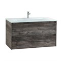 Тумба со стеклянной раковиной подвесная BelBagno KRAFT 80 Pino Pasadena, раковина белая KRAFT-800-2C-SO-PP;BB810/465-LV-VTR-BL