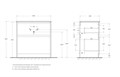 Тумба со стеклянной глянцевой раковиной напольная BelBagno KRAFT 80 Bianco Opaco, раковина белая KRAFT-800-2C-PIA-BO;BB810/465-LV-VTR-BL