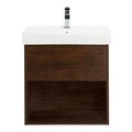 Тумба с раковиной подвесная с одним ящиком BelBagno NEON 60 Rovere Scuro, раковина белая NEON-600-1C-SO-RS;19060