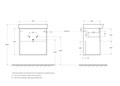 Тумба с раковиной подвесная с одним ящиком BelBagno NEON 60 Rovere Scuro, раковина белая NEON-600-1C-SO-RS;19060