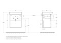Тумба с раковиной подвесная с одним ящиком BelBagno NEON 50 Rovere Scuro, раковина белая NEON-500-1C-SO-RS;19050