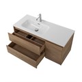Тумба с раковиной подвесная с двумя ящиками и одной дверцей BelBagno KRAFT 100 Rovere Nebrasca Nature левая, раковина белая KRAFT-1000-2C-1A-SO-RNN-L;BB1000ETL-L
