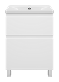 Лаки - 60 Тумба напольная  с 2 ящ., белая П-Лак-01060-0112Я