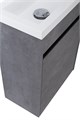 Тумба с раковиной подвесная с дверкой BelBagno PIETRA MINI 40-L Stucco Cemento, раковина белая PIETRA MINI-400-1A-SO-SCM-L;BB-400-PM-LVB