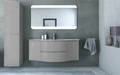 Тумба с раковиной подвесная CEZARES VAGUE 138 Grigio Lucido 50155;82411